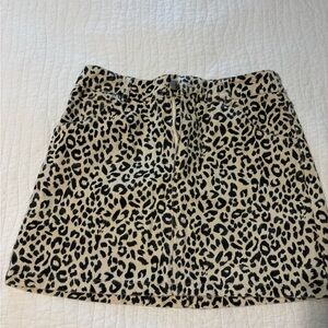 Vestique leopard print mini skirt